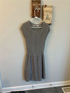 Athleta Downtown Knit Sweater Dress — Grey